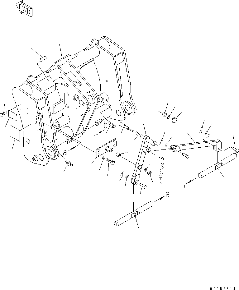 PLATE¤ CAUTION,LOCK LEVER 42A-844-2330 KOMATSU
