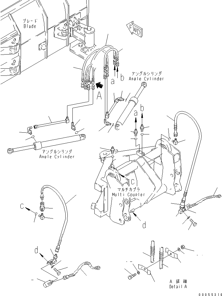 Трубка левая 415-914-1231 KOMATSU