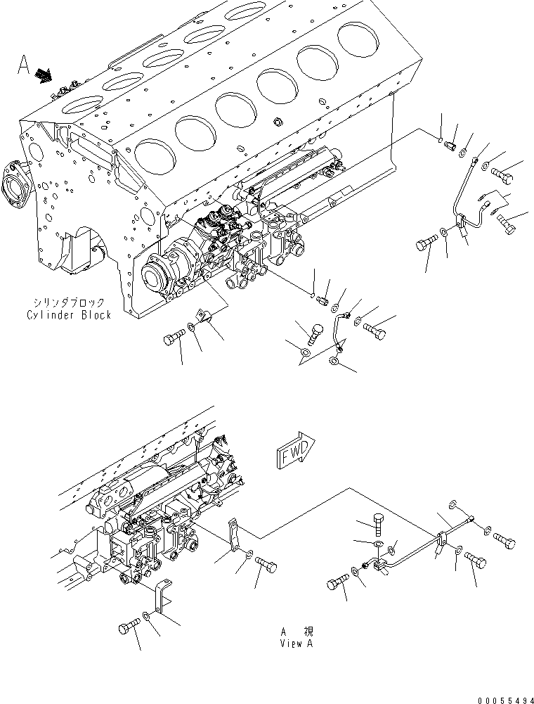 TUBE,SUPPLY (R.H.) 6219-71-7840 KOMATSU