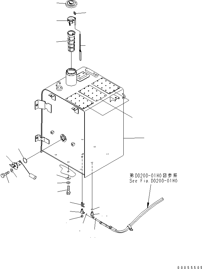 Бак 21K-04-73112 KOMATSU