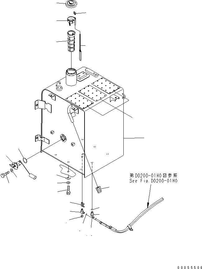 Бак 21K-04-73311 KOMATSU