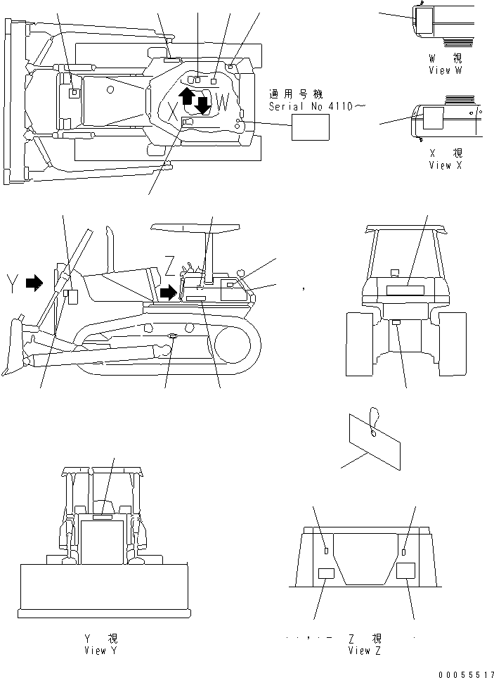 PLATE,PRESSURE TEST (C AND B) 14X-98-11970 KOMATSU