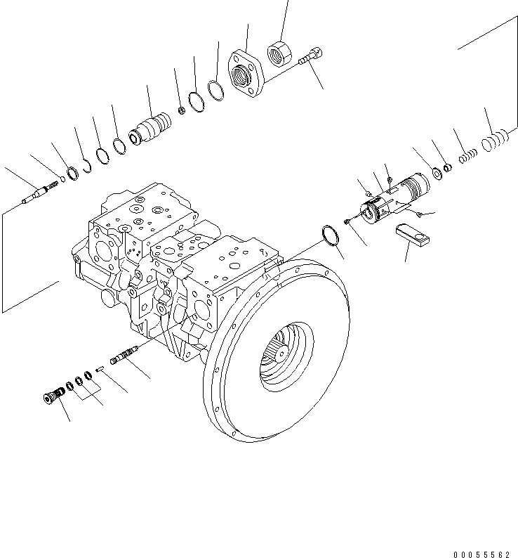 Насос (подузел) (708-2L-01280) KOMATSU