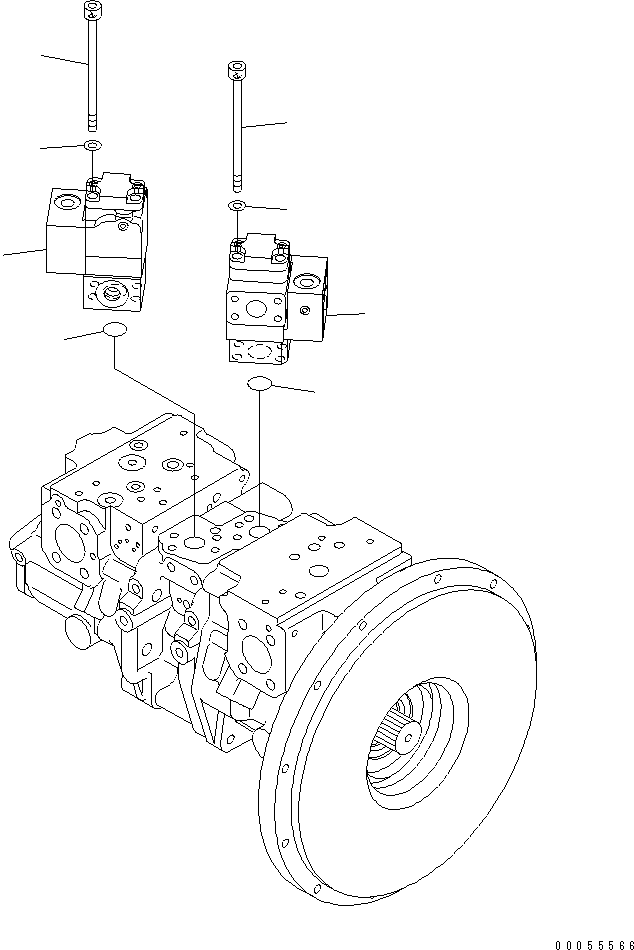 Клапан пилотный 708-2K-03440 KOMATSU