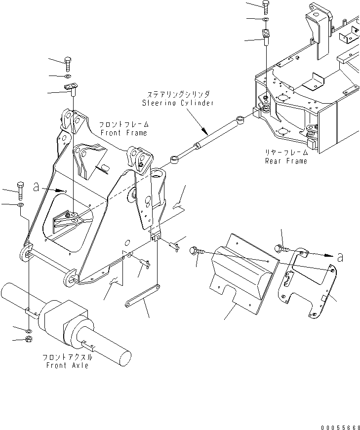 Пружинный штифт 04025-00540 KOMATSU