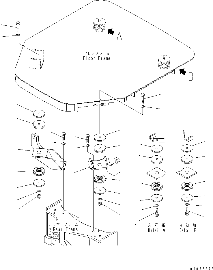 Опора левая 415-928-2111 KOMATSU