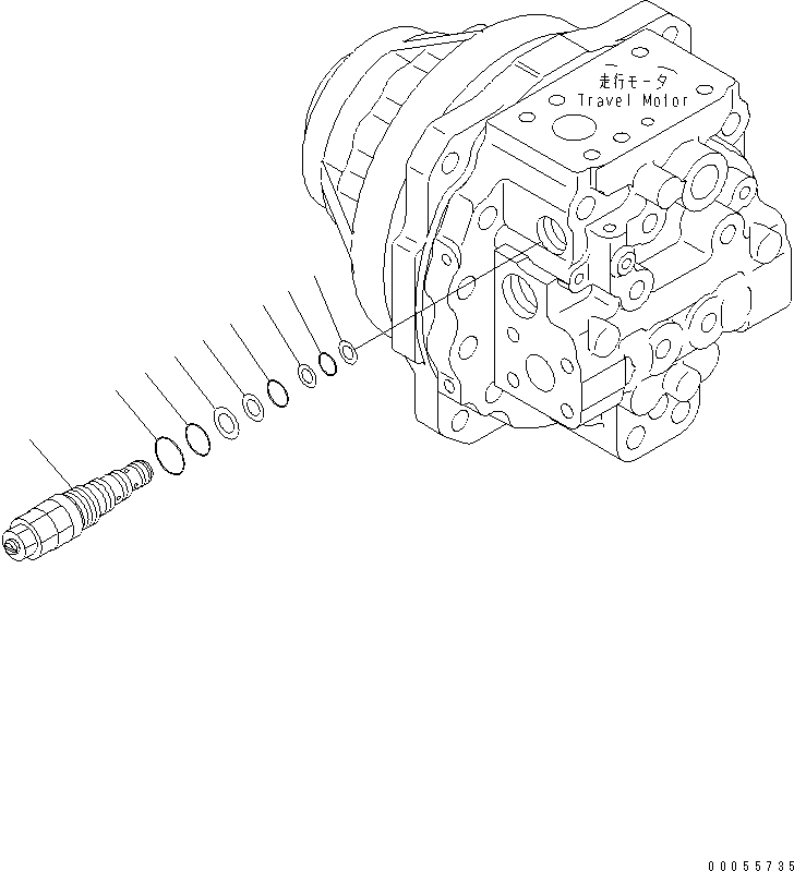 Предохранительный клапан 702-75-04110 KOMATSU