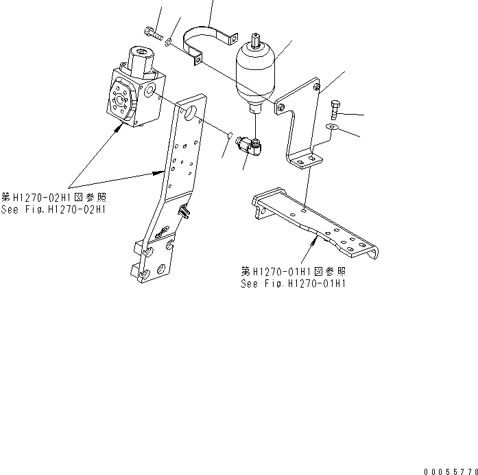 Кронштейн 21K-62-71570 KOMATSU