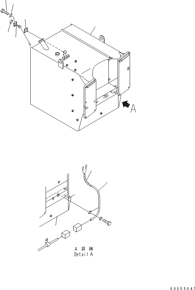 Топливный бак 561-84-65110 KOMATSU