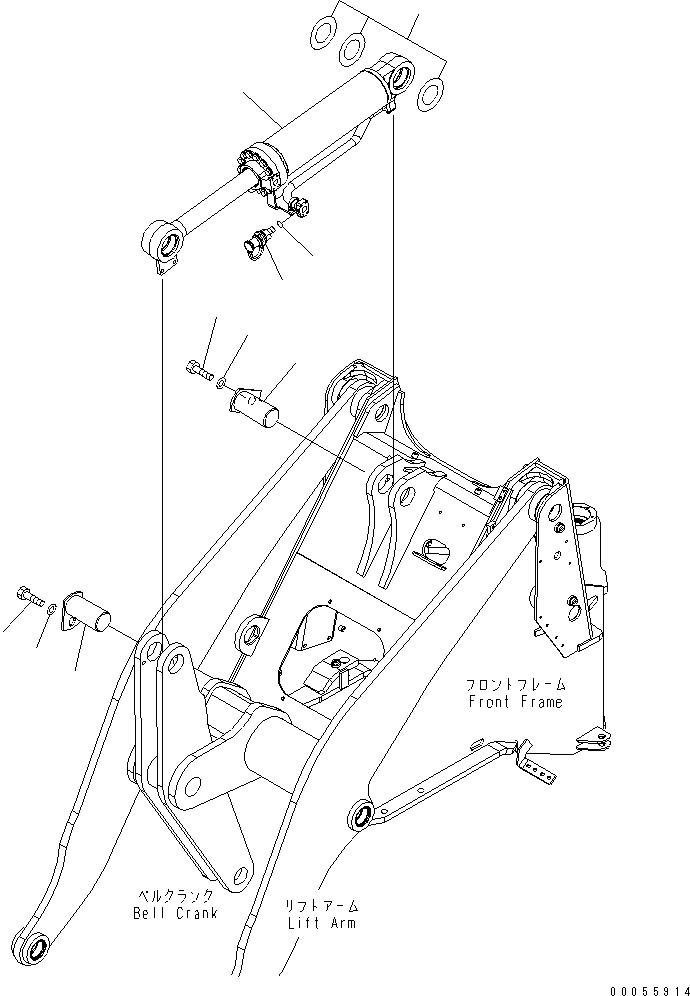 CYLINDER ASS'Y,SEE FIG. Y1630-11A0 (418-63-33111) KOMATSU