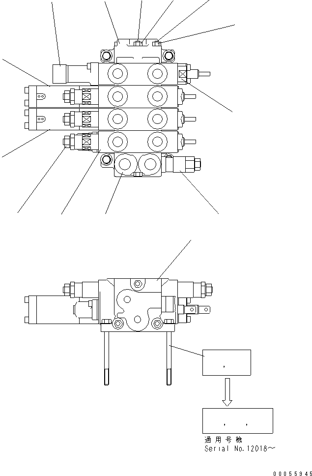 Управляющий клапан в сборе 415-V88-2110 KOMATSU