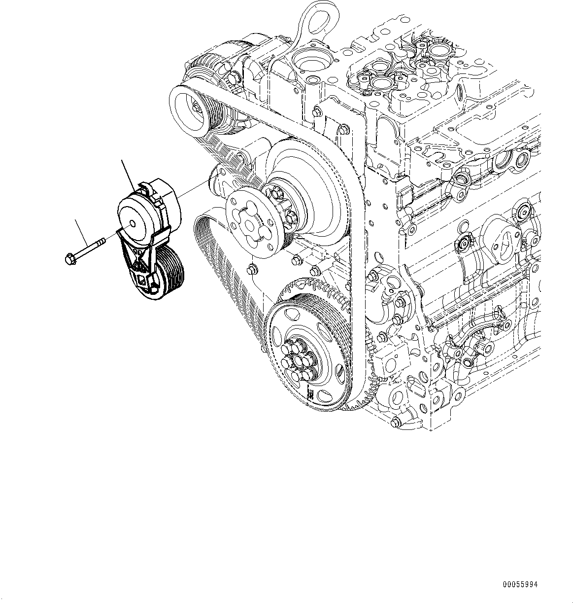 TENSIONER,BELT \0\6754-61-4110 KOMATSU