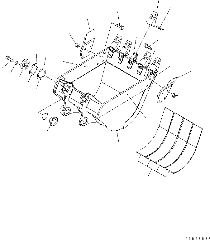 Ковш 21K-70-33410 KOMATSU