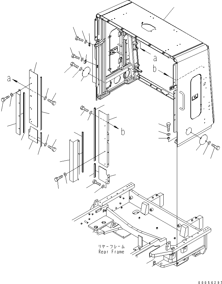 Baffle, L.H. 427-54-29151 KOMATSU