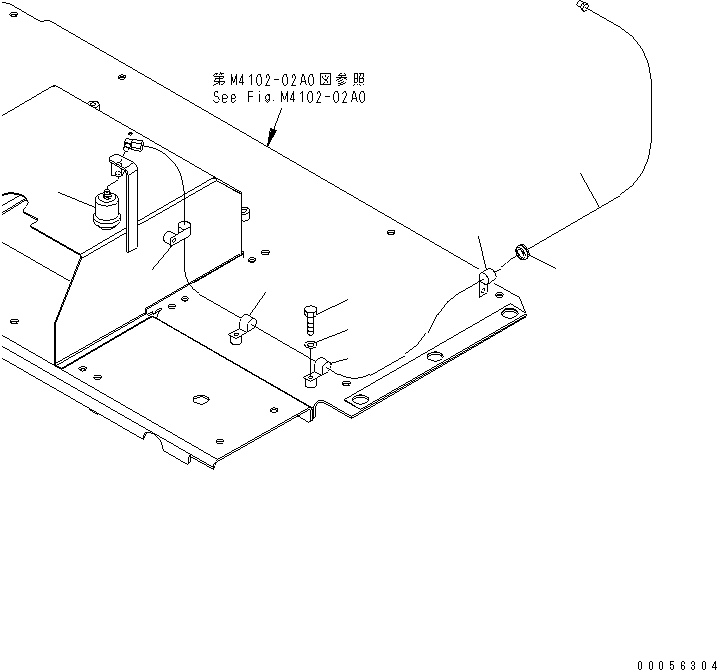 Hose, Indicator 08671-50170 KOMATSU