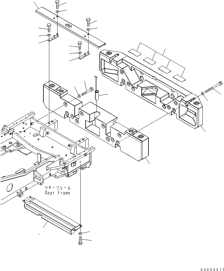 COUNTER WEIGHT 427-46-25311 KOMATSU