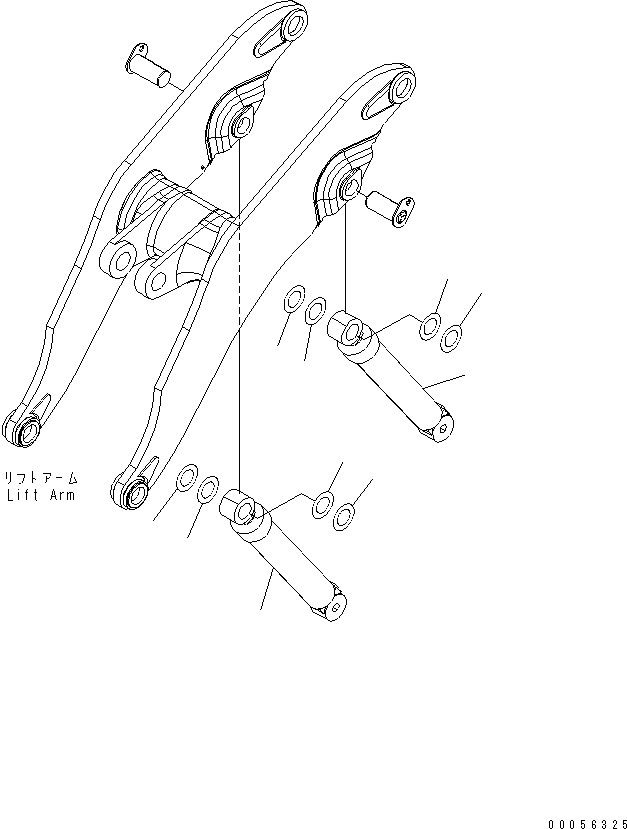 CYLINDER ASS'Y,BOOM (707-01-0N260) KOMATSU