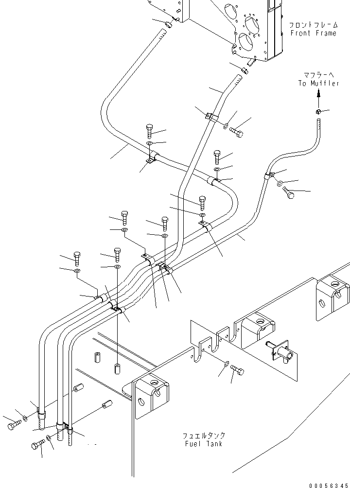 Шланг 07287-01017 KOMATSU