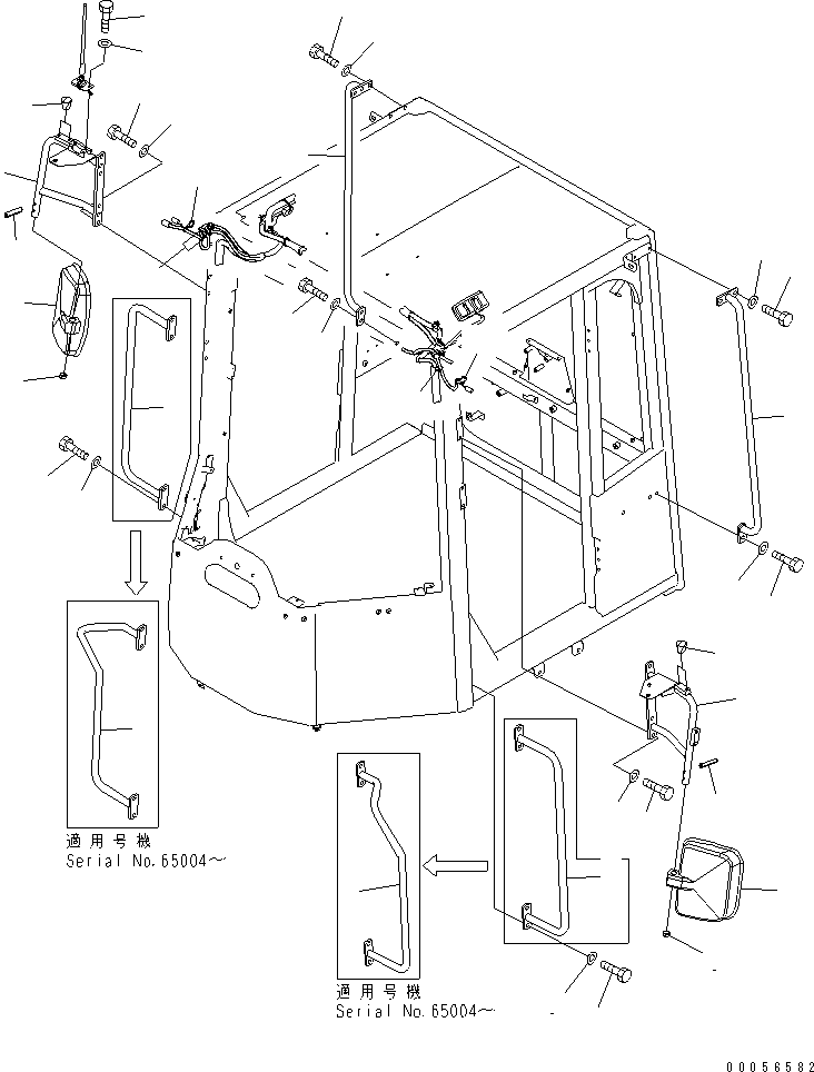 HANDRAIL,FRONT 423-926-4931 KOMATSU