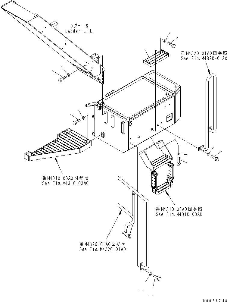 Подножка 427-54-29380 KOMATSU