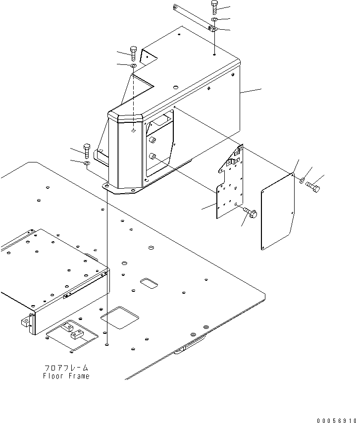 Box, Console, L.H. 427-54-26271 KOMATSU