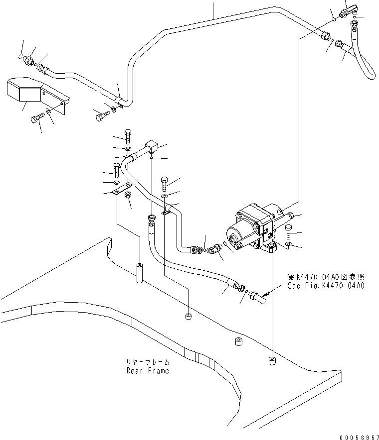 Шланг с торцевым уплотнением 02753-20407 KOMATSU
