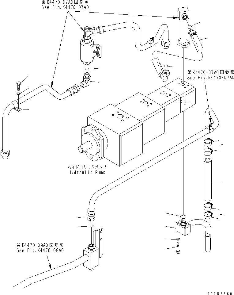 Hose, Face Seal Type, Charge 02754-006A3 KOMATSU