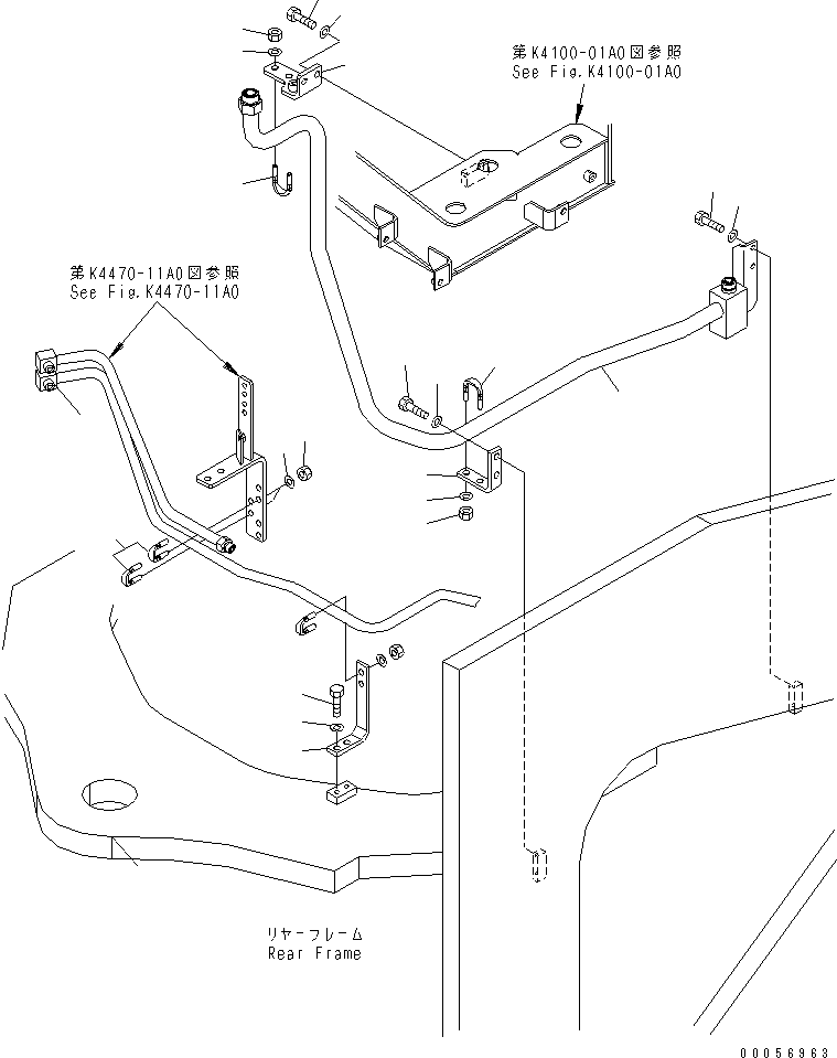 Трубка 427-43-28781 KOMATSU