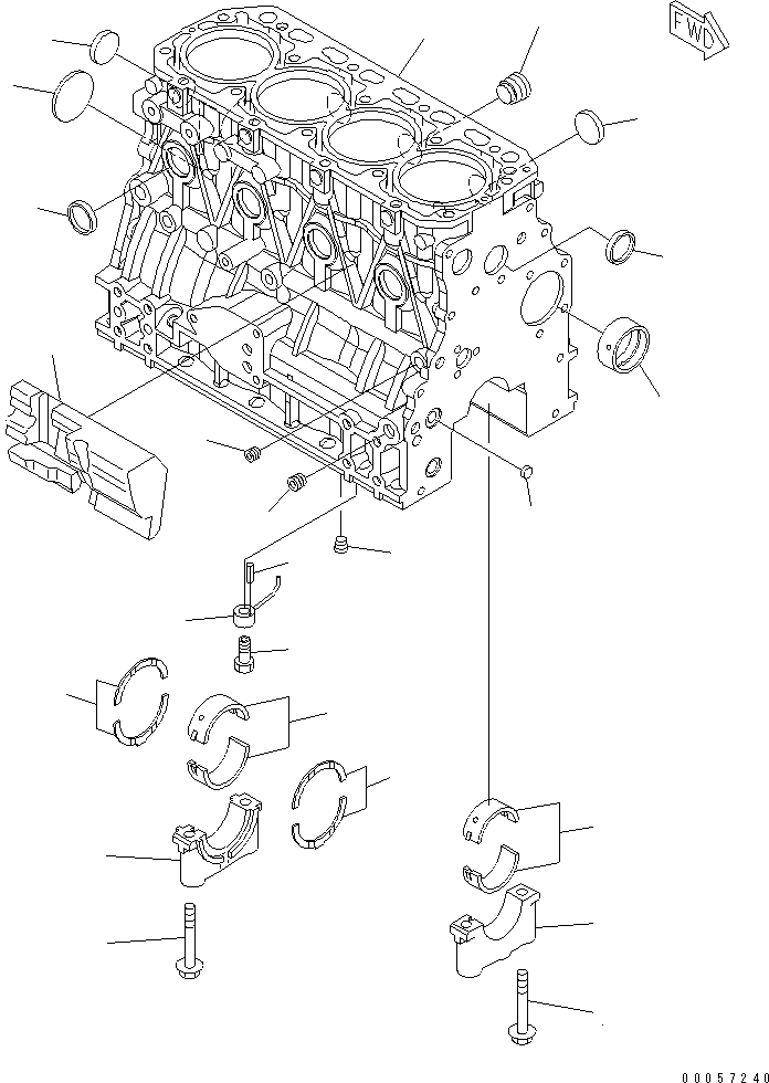 Клапан YM129792-39410 KOMATSU