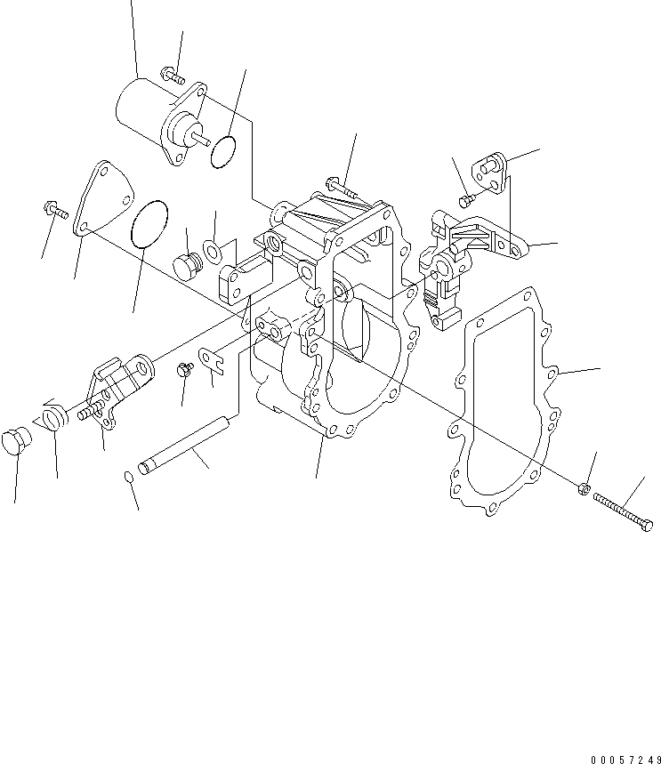 Рычаг управления YM158642-61440 KOMATSU