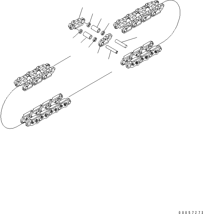 LINK ASSEMBLY (L.H. AND R.H.) 20Y-32-07460 KOMATSU