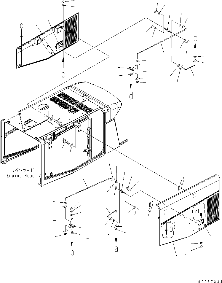 Дверь левая 421-54-31133 KOMATSU