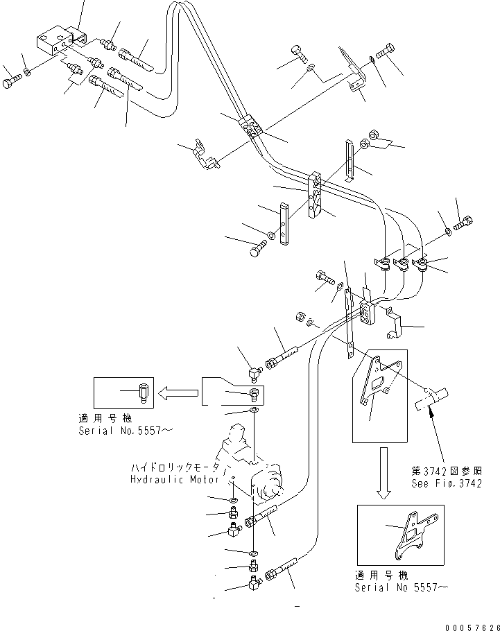 Шланг 07103-50429 KOMATSU