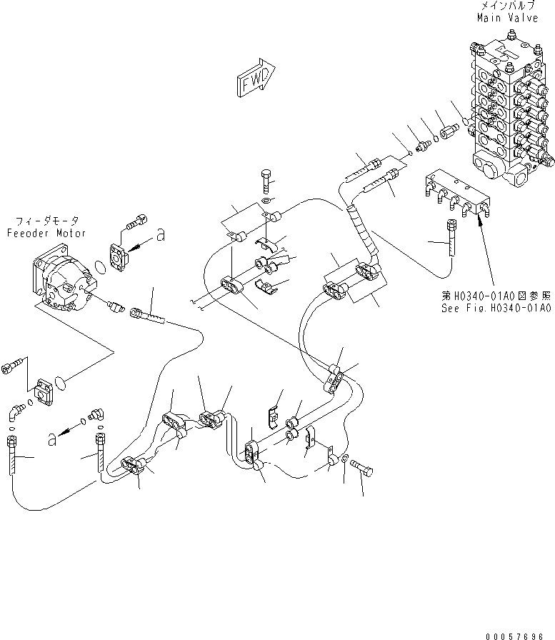 Шланг с торцевым уплотнением 02765-00448 KOMATSU