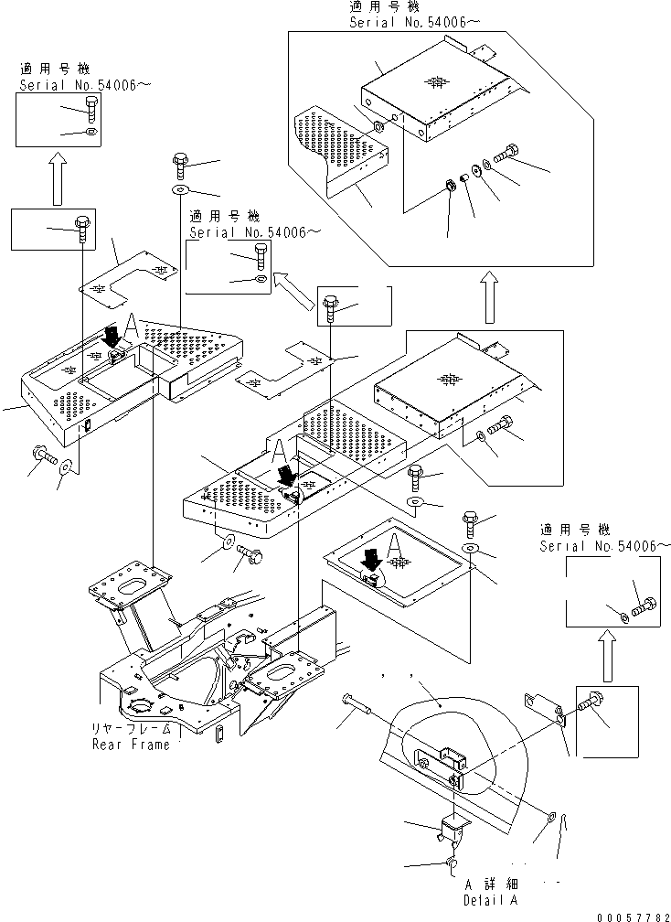 FLOOR,L.H. 428-54-24112 KOMATSU
