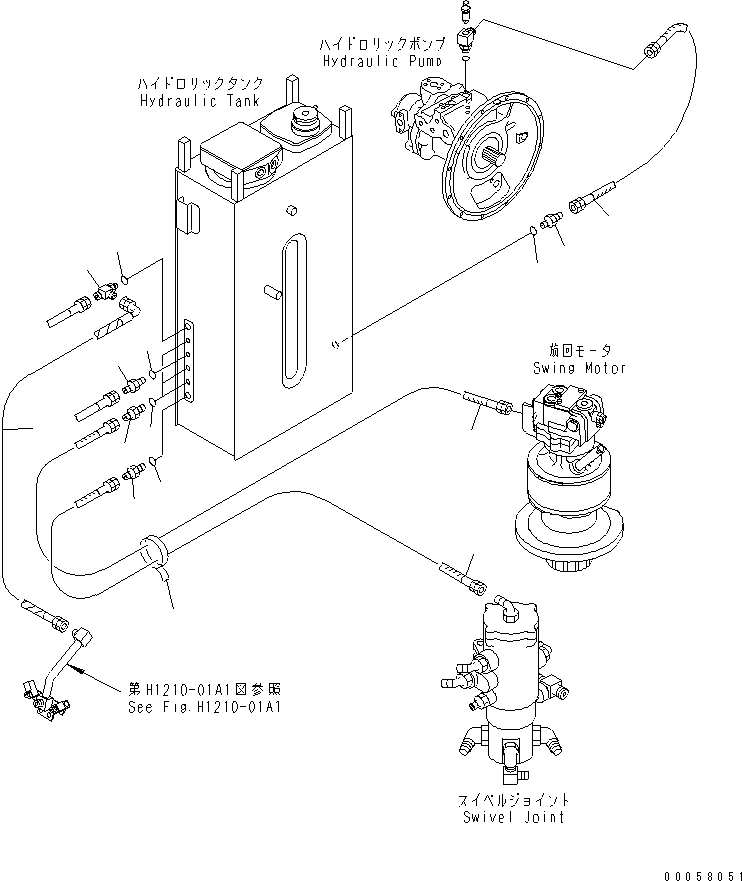 Шланг 22B-62-15460 KOMATSU