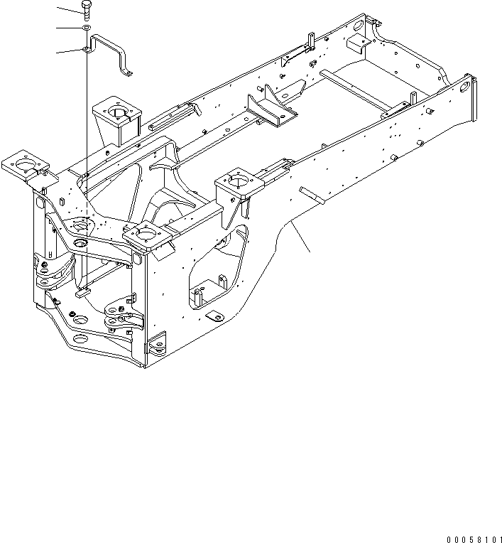 Задняя рама 423-Z90-4511 KOMATSU