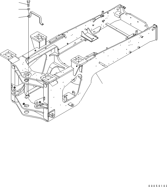 Задняя рама \0\423-974-4120 KOMATSU