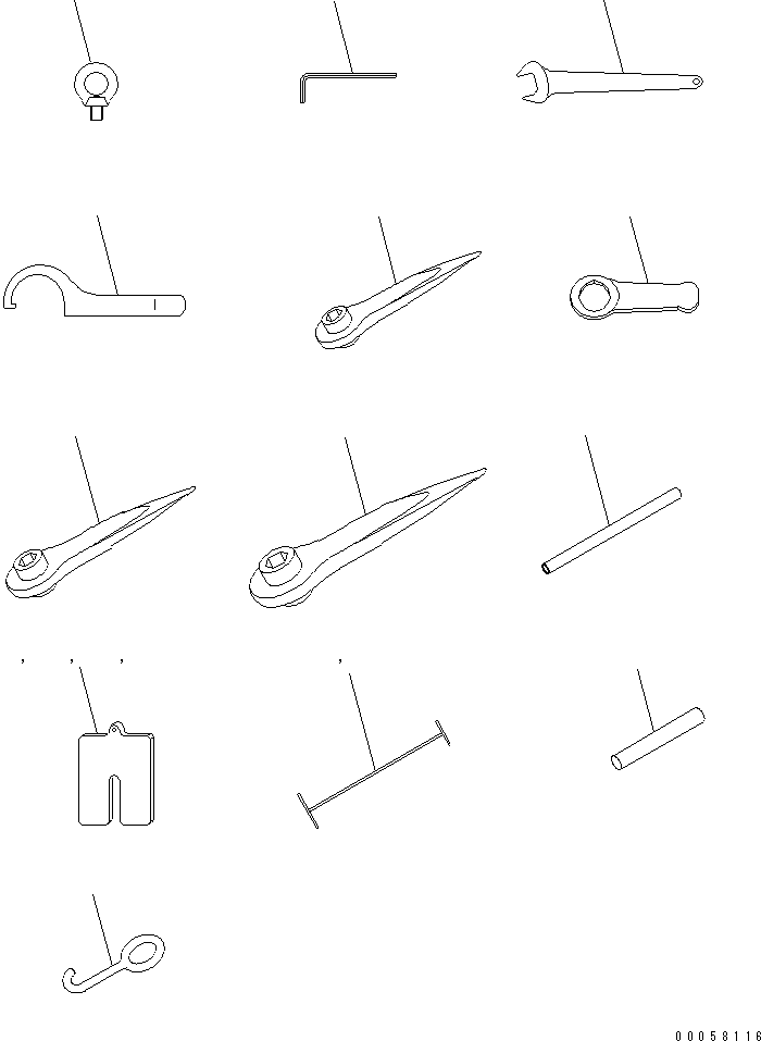 Гаечный ключ 09007-00320 KOMATSU