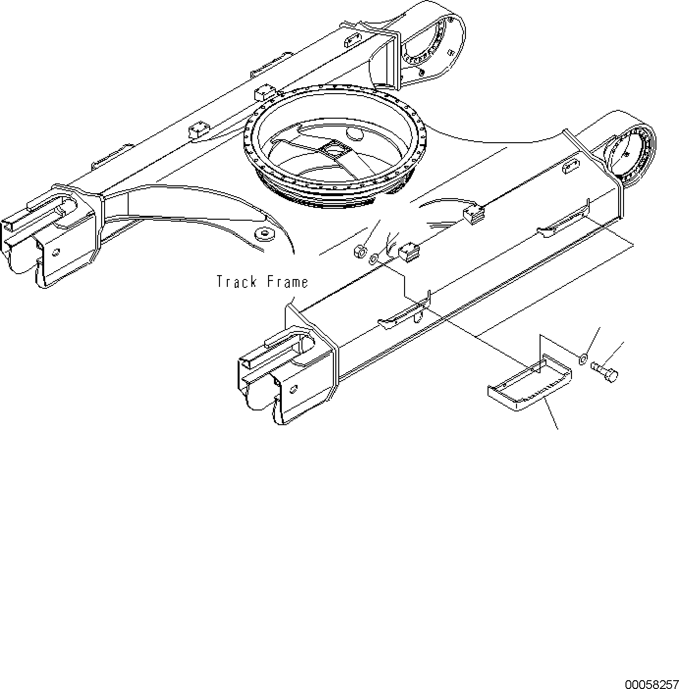Подножка 21K-30-KA170 KOMATSU