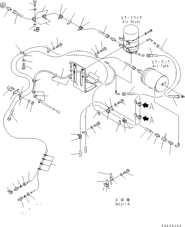 Шланг 07286-01055 KOMATSU