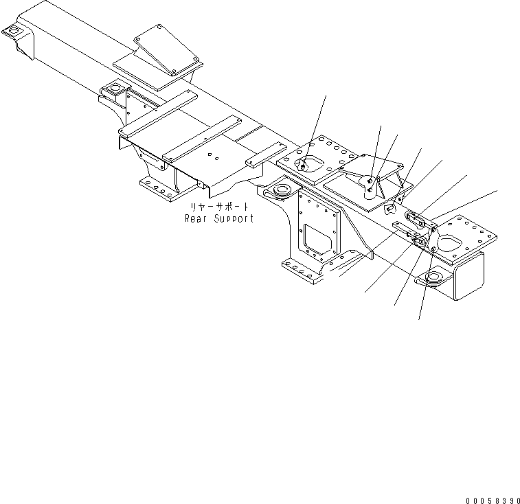 Опора (сварная) 01573-22313 KOMATSU