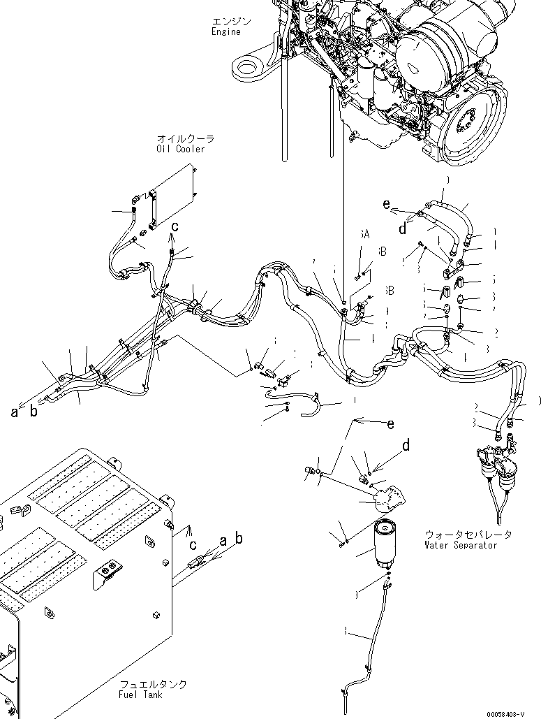 Шланг с торцевым уплотнением 02763-00410 KOMATSU