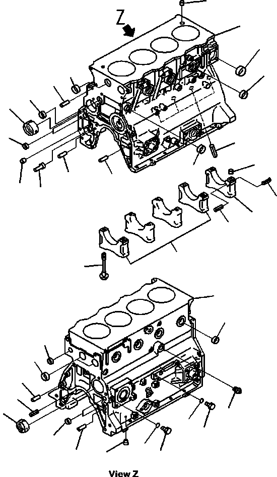 Cylinder Block Assembly 6271-21-1010 KOMATSU