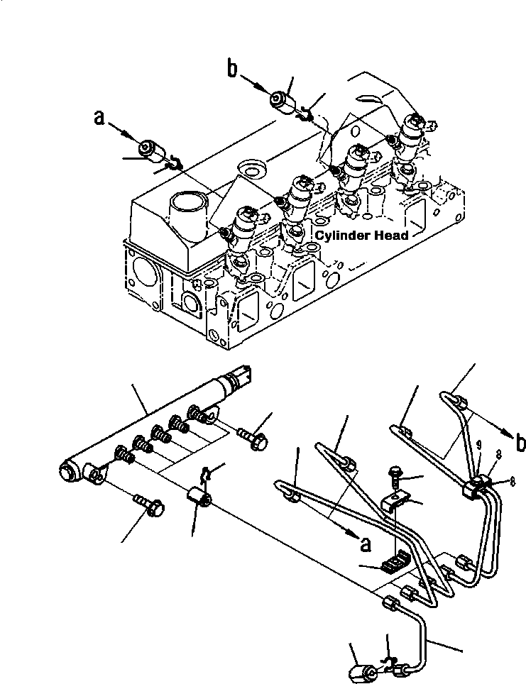 Трубка 6271-71-5210 KOMATSU
