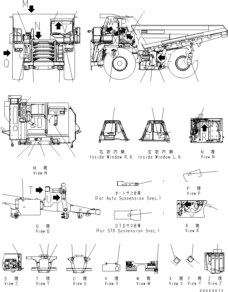 Табличка обслуживания воздушного фильтра 09637-A0880 KOMATSU