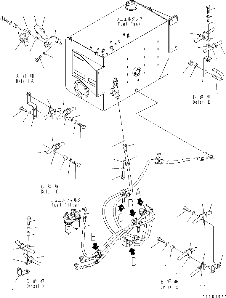 Шланг с торцевым уплотнением 02763-00641 KOMATSU