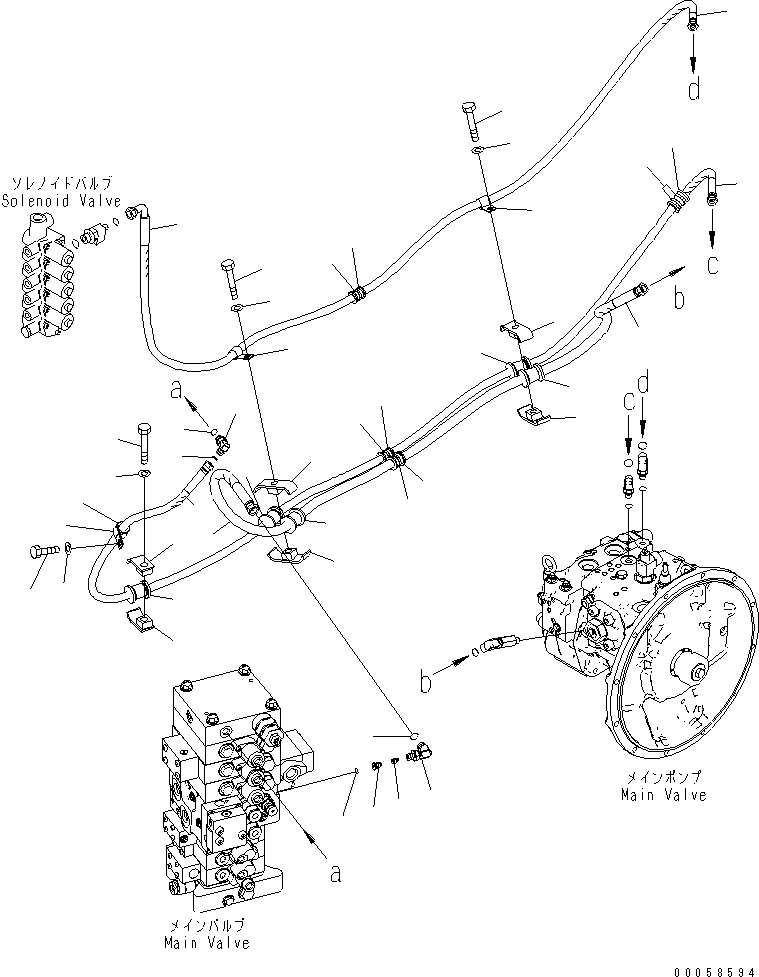 Шланг 22B-62-23272 KOMATSU