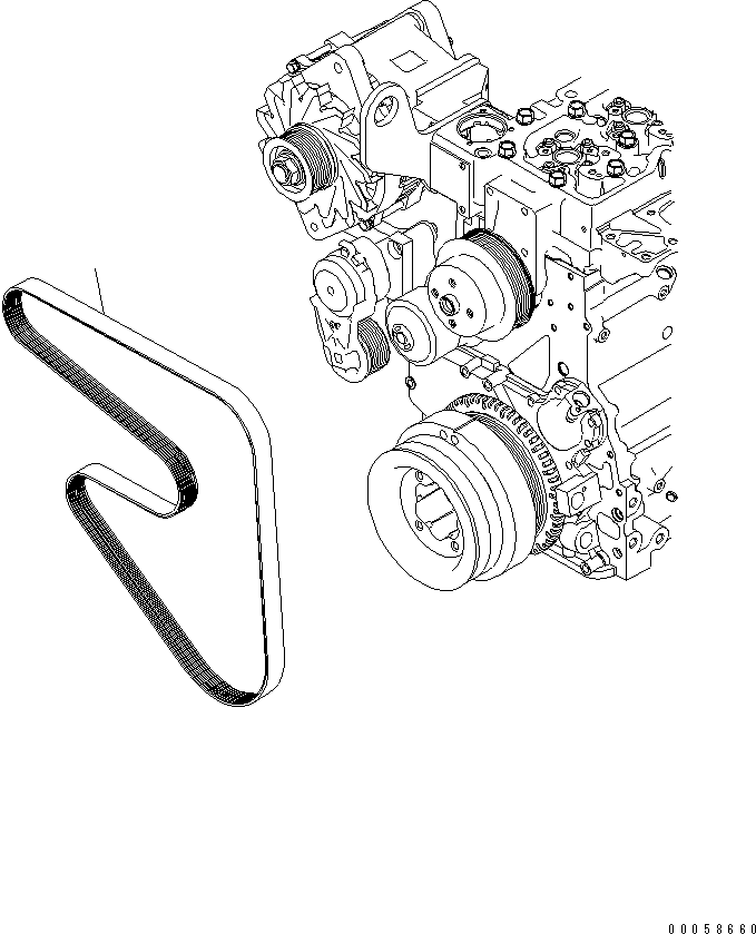 Belt, 1841.5mm 6754-81-3510 KOMATSU
