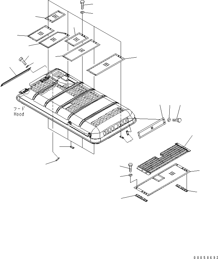 Сетка 21K-54-72541 KOMATSU